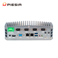 Industrial Fanless itx mini pc x86 CPU 6th/7th/8th computadora industrial integrada con 6COM VGA HD LVDS