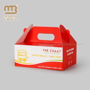 Caja de embalaje de alimentos con logotipo personalizado, embalaje de papel reciclable respetuoso con el medio ambiente, barata, gran oferta, pequeña, plegable - Product Image 1