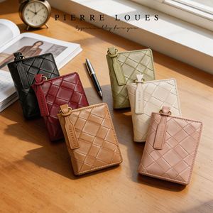 กระเป๋าสตางค์ผู้หญิง Pierre Loues ลายเพชรดำ หนัง PU ขนาด 5 นิ้ว ใช้ได้ทุกวัน พร้อมคุณสมบัติป้องกันการโจรกรรม - Product Image 2