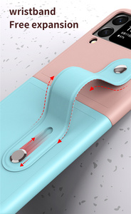 Étui Focus <span class=keywords><strong>Flip</strong></span> <span class=keywords><strong>3</strong></span> avec dragonne rétractable pour <span class=keywords><strong>Samsung</strong></span> Galaxy <span class=keywords><strong>Z</strong></span> <span class=keywords><strong>Flip</strong></span> Luxury PU Leather Case Dual Color <span class=keywords><strong>Z</strong></span> <span class=keywords><strong>Flip</strong></span> 4 Back Cover - Product Image 3