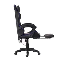 Chaise de jeu populaire, unique, luxueuse, ergonomique, confortable, avec accoudoirs en PP, revêtement en cuir PU, inclinable électriquement, chaise de direction pour jeux vidéo, en acier