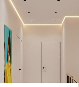 Perfil de Tira <span class=keywords><strong>LED</strong></span> Empotrada en el Techo con Efecto de Sombra para Interiores de Hoteles y Apartamentos, Moderno, de Aluminio con Acabado Mate, 48.2x35.2mm - Product Image 2