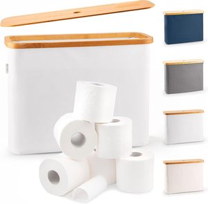 The Ultimate Bathroom Organizer Bamboo Storage Basket Toilet Paper Holder Basket Bathroom Accessories Organizer