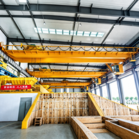 Pont roulant à double poutre 5 tonnes 10 tonnes 16/3.2 tonnes 20/5 tonnes 32/5T 50/5T pour usage en usine