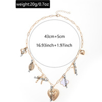 Colliers pendentifs tendance Muses Jewels en acier inoxydable plaqué or avec perles d'eau douce, coquillages naturels et étoiles de mer, étanches et à la mode