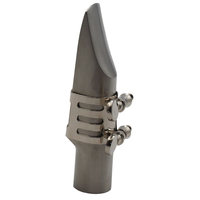 Eastern Music A11 Stainless Steel Eb Alto Sax Mouthpiece Jazz Pop Sax Mouthpiece with Ligature Cap
