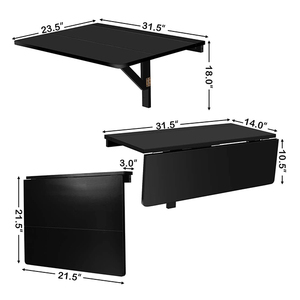 Altezza regolabile in legno <span class=keywords><strong>A</strong></span> Parete di Goccia-Foglia di <span class=keywords><strong>Tavolo</strong></span> Pieghevole - Product Image 3
