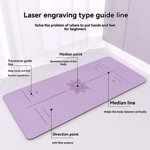 <span class=keywords><strong>Tapis</strong></span> de yoga et de <span class=keywords><strong>fitness</strong></span> anti-vibration, silencieux, antidérapant, version épaissie, idéal pour la danse, le Pilates et l'exercice à domicile - Product Image 6