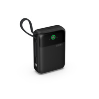 Power Bank Semi Solid 65W PD Layar TFT Kabel Terintegrasi Output Tipe C Kustomisasi Cetakan Pribadi OEM Bersertifikasi Global