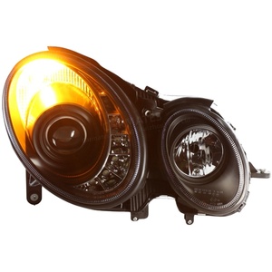 CARMATES - Conjunto de Faros Delanteros de Gran Venta, Luces Diurnas DRL, Luces Delanteras con Intermitentes, Faros Halógenos para <span class=keywords><strong>Mercedes</strong></span> Benz Clase <span class=keywords><strong>E</strong></span> W211 2002-2005 - Product Image 1