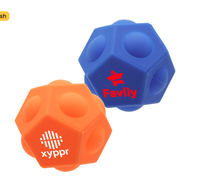 Balles anti-stress personnalisées imprimées, jouets sensoriels géométriques, cadeaux promotionnels en gros