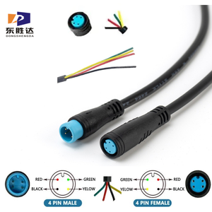 Круглый разъем M8 для электровелосипедов, 2-6 контактов, под пайку, штекер-гнездо, для электрических кабелей, водонепроницаемый IP67/IP68 - Product Image 2