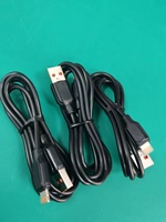Cable de Datos USB 2.0 Negro S8 de Carga Rápida para Computadora, Cámara, iOS y Android con Transferencia de Datos de Super Velocidad