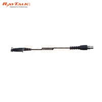 QD/M10 Heavy Duty XLR Câble Enroulé Dynamique Microphone Portable Remplacement pour Motorola SL4000 SL7550 SL300 Radios Bidirectionnelles Rapide