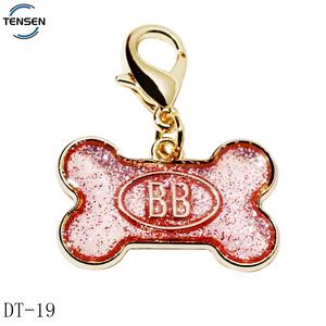 Placas de Identificación Personalizadas para Mascotas de Aleación de Zinc, Etiquetas con Nombre para Gatos, Accesorio para Collar de Perro con Logotipo de Hueso Personalizado, Dijes Colgantes con Broche - Product Image 1