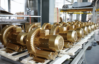 Souffleur à anneau latéral haute pression monophasé à double étage 1,3 kW/1,5 kW pour équipement industriel