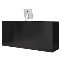 Bureau de réception minimaliste en laque noire pour femmes petit Bar Simple caissier magasin comptoir Net rouge Table de réception pour vêtements