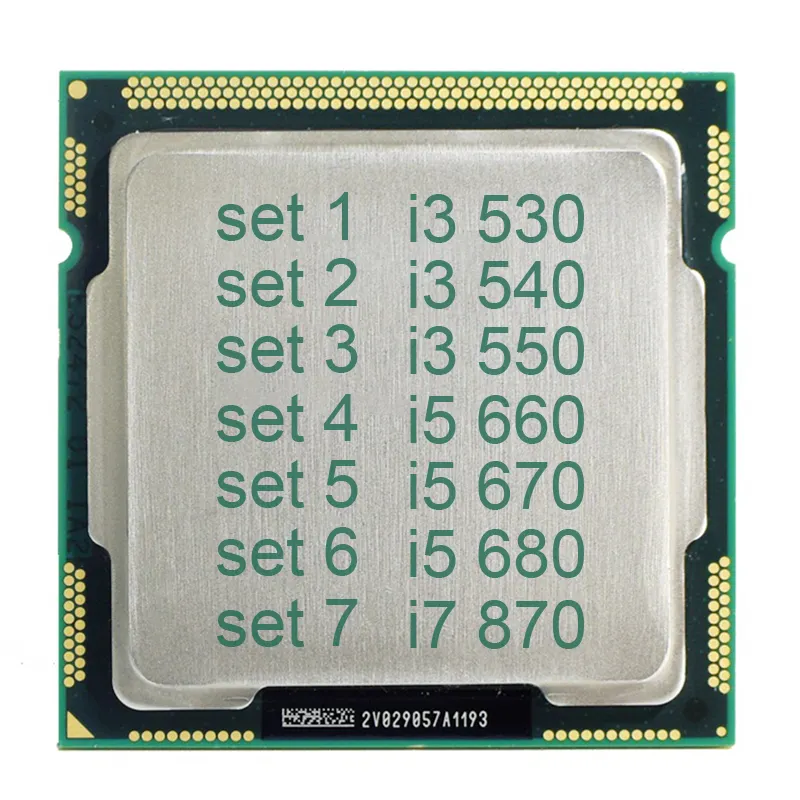 Original lntel Core i3-530 i3 540 i3 550 I5-680 i5 660 i5 670 i7 870 Prozessor 3,2 GHz 4MB cache LGA1156 Desktop CPU