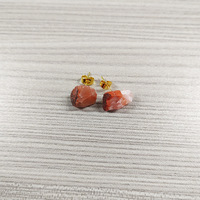 Boucles d'oreilles créoles en améthyste naturelle pour femme, avec boule de cristal brut en grappe, bijoux fantaisie tendance en pierres précieuses, vente en gros