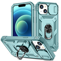 Coque de téléphone à fenêtre coulissante compatible 14 17 Pro, protection anti-chute trois-en-un