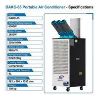 Climatiseur portable intelligent 22000 BTU, refroidissement électrique pour usage domestique moderne, climatiseur sans installation avec télécommande
