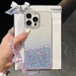 เคสโทรศัพท์มือถือแบบขายส่งสำหรับ iPhone 16 <span class=keywords><strong>Pro</strong></span> Max 17 15 14 13 12 11 <span class=keywords><strong>Pro</strong></span> Max Xs 7 8  วัสดุ TPU +PC ประดับเพชร  เคสแฟชั่น - Product Image 4