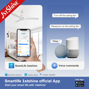 1stshine Ventilateur de plafond Confortable Intelligent Réglable Vitesse du vent Ventilador De <span class=keywords><strong>Toto</strong></span> High Airlow Elegant DC Ceiling Fan - Product Image 6