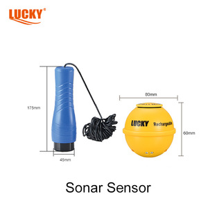 Détecteur de poissons pour la pêche sur glace Lucky Ice Fishing, sonde double filaire et sans fil, écran couleur, sonar, profondeur 0,6m-73m, rechargeable - Product Image 4