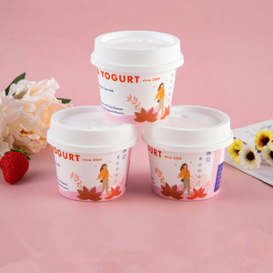 Cốc sữa chua có nắp đậy tùy chỉnh IML nhãn Kem cốc - Product Image 3