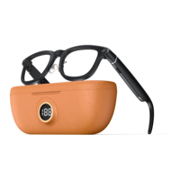 Lunettes Intelligentes IA avec Caméra BT5.3, Traduction, ChatGPT, Wi-Fi, Enregistrement Vidéo et Audio, Étui de Recharge – Lunettes Professionnelles Intelligentes