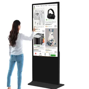 Kỹ thuật số giải pháp cho tự dịch vụ tầng đứng Android tương tác Totem IR màn hình cảm ứng kiosk <span class=keywords><strong>LCD</strong></span> quảng cáo kỹ thuật số hiển thị - Product Image 1