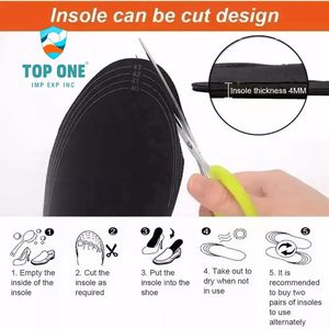 TopOne Wholesales Winter Warming <b>USB</b> Rechargeable Battery Power Operated Thermal Electric <b>Heated</b> Insoles For Shoes Ski Boots - Product Image 6