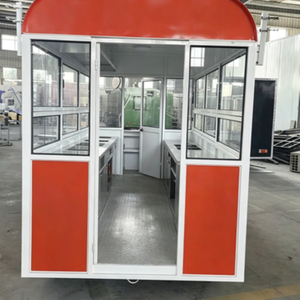 Remorque alimentaire mobile ZOWN résistante aux intempéries, chariot alimentaire durable en acier inoxydable avec comptoir de travail pour la vente de nourriture lors d'événements en plein air - Product Image 6