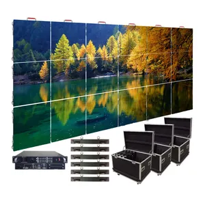 Turnkey LED Video Wall Indoor Outdoor P2.5 Die Cast Aluminum Rental LED Display Cabinets Backstage LED Screen P3.91 Screen for