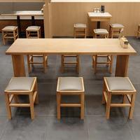 Meubles en bois massif, décoration de café moderne, table et chaises haut de gamme, fournisseur de meubles de café commerciaux
