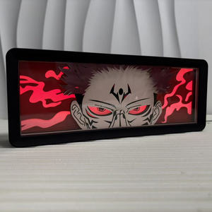 Figurine Anime Mitsuri Kanroji 26CM <span class=keywords><strong>Kimetsu</strong></span> <span class=keywords><strong>No</strong></span> <span class=keywords><strong>Yaiba</strong></span>, Fille Sexy, Boîte Lumineuse ABS avec Cadre LED RGB 16 Couleurs, Artisanat - Product Image 2
