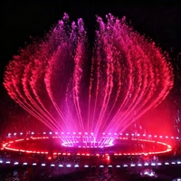 Fuente de Agua Musical de Lujo con Control de Iluminación Nocturna, Espectáculo Dinámico de Agua y Música
