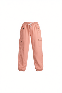 Pantalon cargo unisexe en toile, taille élastique, coupe ample avec poches, pour toutes les saisons, vêtements d'extérieur - Product Image 1