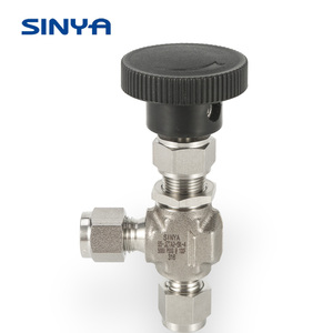 Válvulas de Aguja de Ángulo Manual Sinya SS 316, Válvulas de Aguja de Ángulo de 90 Grados, Válvula de Aguja de Ángulo Manual - Product Image 1