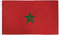 Drapeau et bannière marocains neufs en gros, 3x5 pieds, double face, 100% polyester