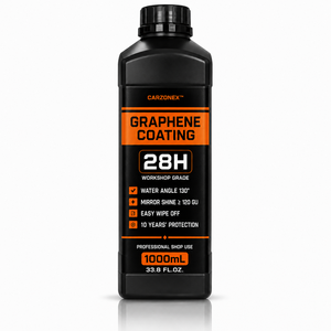 CARZONEX Revêtement au graphène 28H 1000ml 130 °   Miroir d'angle Water Angle Shine 120GU, facile à nettoyer, protection de peinture 10 ans - Product Image 1