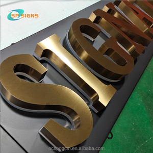 SP定制商店灯标志不锈钢亚克力背光正面字母3d板户外商务金属标志电子标志 - Product Image 5