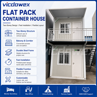 VICDOWEX Maison conteneur modulaire personnalisée en kit pour entrepôt de chantier et stockage de bureaux