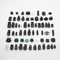 Boucle de dégagement latéral en plastique noir de 38mm, boucle réglable pour sac à dos, poussette, sangles de collier de chien