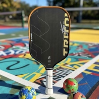 Raquette de pickleball SYPIK Triton 5 Pro 2026 avec surgrip blanc, raquettes allongées en fibre de carbone brute T700 pour équipement de tournoi