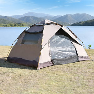 Carpa de Camping Familiar para <span class=keywords><strong>3</strong></span>-4 Personas, <span class=keywords><strong>Oxford</strong></span>, Una Habitación, Apertura Automática en <span class=keywords><strong>3</strong></span> Segundos, 200x150cm, Impermeable para las Cuatro Estaciones - Product Image 1