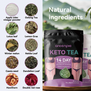 Greenpie OEM Trọng lượng giảm cân Trà lớn bụng đốt cháy chất béo làm sạch Detox phẳng bụng trà keto chế độ ăn uống giảm cân trà - Product Image 5