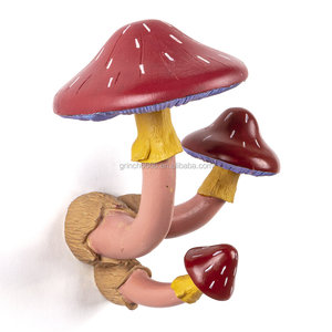 Nuovo stile 2021 la migliore vendita di funghi appendiabiti da parete fancy cucina ganci appesi ganci gancio di vestiti di rivestimento di <span class=keywords><strong>Resina</strong></span> cremagliera - Product Image 2