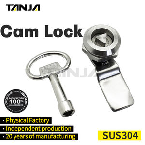 Khóa cửa TANJA bằng thép không gỉ 304, bề mặt đánh bóng, thiết kế chống trộm bền bỉ, khóa chìa kép, xoay 1/4 vòng, hình vuông, tam giác, lục giác - Product Image 3