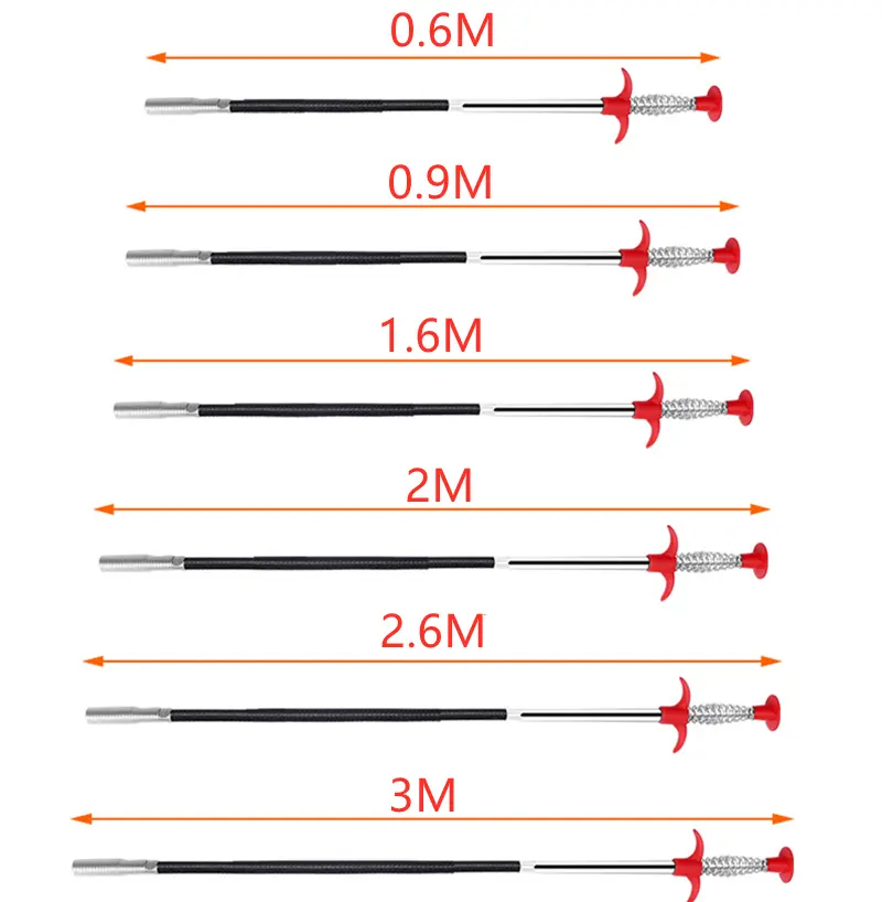 Инструмент для удаления засора, выдвижная палочка для ретривера с когтями, сливной шнек для удаления наполнителя от стоков
